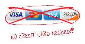 no credit card needed